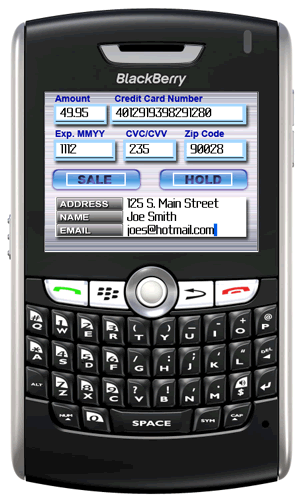 road merchant blackberry payment application